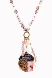 Bella Necklace in Lt Mauve Mix