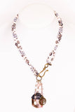 Bella Necklace in Lt Mauve Mix